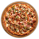 Spicy Beef, Pepperoni & Jalapeno Pizza  10" 